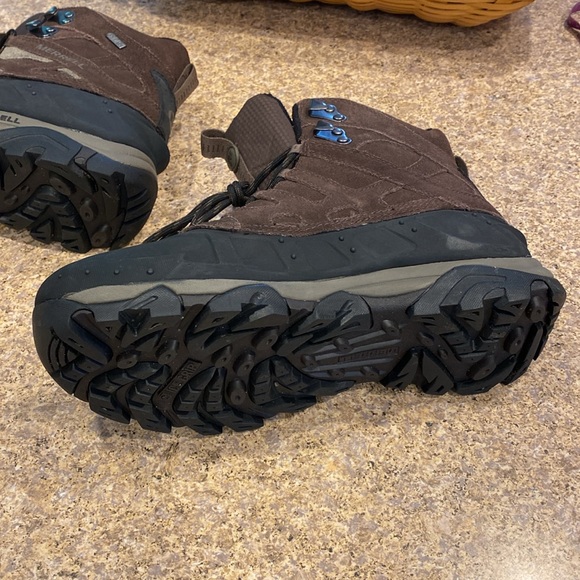 Merrell Moab Polar Espresso Waterproof Hiking Boots J21147 Men’s 8.5 Winter - Picture 14 of 17